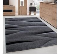 Tapis - Ayyildiz - Moderne - Courte Pile - Gris Noir - 80x150 cm