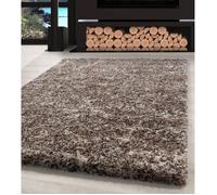 Tapis - AYYILDIZ - Shaggy - Beige Taupe Crème - 120x170 cm - Doux et Confortable