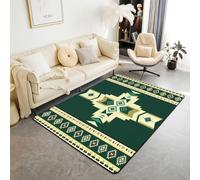 Tapis aztèque du sud-ouest de 0,9 x 1,5 x 1,9 cm pour table de chevet, tapis d'intérieur lavable pour salle de jeux, bureau, ethnique américain, indigène