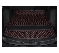 Tapis Bac Coffre Pour Kodiaq 2017 2018 2019 7 Sièges Uniquement Tapis Fond Coffre Doublure Coffre Voiture Tapis Sol Compartiment Chargement(Black red)