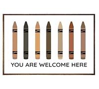 Tapis Bains Lavable Tapis Entree Enseignant, Vous Êtes Le Bienvenu Ici Horizontal Facile À Nettoyer Tapi De Sol D'Intérieur pour Entrée Déco Salle De Bain 40X60Cm