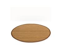 Tapis bambou 120 cm rond marron