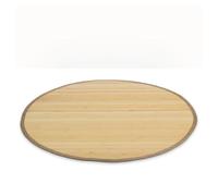 Tapis bambou 90 cm rond naturel clair