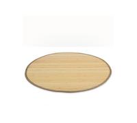 Tapis bambou 90 cm rond naturel clair