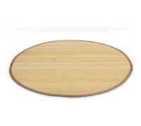 Tapis bambou 90 cm rond Naturel Clair Beige G