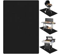 Tapis Barbecue Sol 3 Couches 152x102cm, Tapis Protection Revêtement Silicone, Tapis Ignifuge Cuisson Exterieur pour Terrasses Et Les Patios, Accessoires Barbecue pour Au Gaz y Charbon Bois