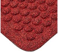 Tapis Barrière Robuste à Dômes Moulé, 90cm x 150cm, Rouge Noir