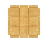 Design House Stockholm Tapis Basket ocre jaune 180x180 cm