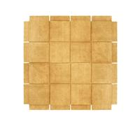 Tapis Basket 245x245 Jaune Ocre