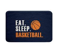 Tapis Basketball3D Ball Sports Eat Sleep Basketball Ball Games Antisalissure Tapis Entree Absorbant Paillasson D'Entree pour Entrée Terrasse Maison 40X60Cm