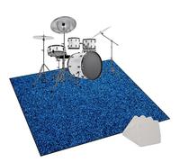 Tapis Batterie Acoustique Insonorisant Tapis de Tambour antidérapant Tapis Insonorisé pour Batterie électronique Grosse Caisse Batteries Caisse Claire Instruments de Musique Tapis de Sol 200 x 180 cm