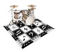 Tapis Batterie electronique Tapis Batterie Acoustique Tapis Tambour Insonorisant Tapis Professionnel de Jazz, pour Grosse Caisse Claire et Autres Instruments de Musique Tapis de Batterie 140 x 120 cm