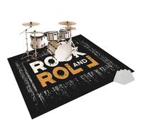 Tapis Batterie électronique Tapis de Tambour Tapis Insonorisant Tapis de Batterie Tapis Professionnel de Jazz Tapis Batterie pour Grosse Caisse Claire et Autres Instruments de Musique 160 x 150 cm