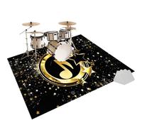 Tapis Batterie électronique Tapis de Tambour Tapis Insonorisant Tapis de Batterie Tapis Professionnel de Jazz Tapis Batterie pour Grosse Caisse Claire et Autres Instruments de Musique 160 x 150 cm