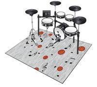 Tapis Batterie Tapis de Tambour Tapis Batterie Acoustique Insonorisant Tapis de Batterie Tapis de Protection Antidérapant pour Batterie Electronique Percussions Batteries Tapis de Sol 200 x 160 cm
