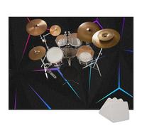 Tapis Batterie Tapis de Tambour Tapis pour Batterie electronique Tapis Batterie Acoustique Insonorisant Tapis de Batterie Tapis Anti-dérapants Tapis de Sol pour Instruments de Musique 160 x 120 cm