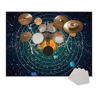 Tapis Batterie Tapis de Tambour Tapis pour Batterie electronique Tapis Batterie Acoustique Insonorisant Tapis de Batterie Tapis Anti-dérapants Tapis de Sol pour Instruments de Musique 160 x 120 cm