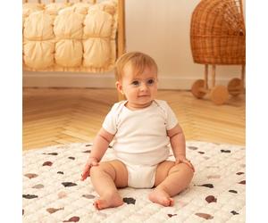 Tapis bebe matelassé confetti multicolore Diam 150cm