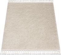 Tapis BERBER square 9000, crème - glands, Maroc Shaggy beige 120x120 cm