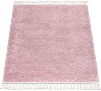 Tapis BERBER square 9000, rose - pompons, Maroc Shaggy pink 160x160 cm