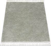 Tapis BERBER square 9000, vert - pompons, Maroc Shaggy green 160x160 cm
