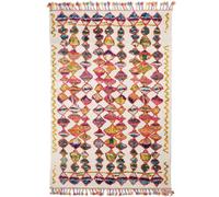 Tapis berbère 120x170 tissé motifs tribaux LYN5 OURIKA A multicolore
