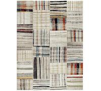 Tapis berbère 120x170 tissé motifs tribaux LYN8 MARO beige