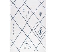 Tapis berbère 160x230 tissé motif ethnic SAFI crème