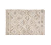 Tapis berbère Beige à Motifs en Laine et Coton 160 x 230 cm MAKAÏ