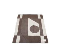 Tapis Big Logo Beige Pâle /Marron Terre d'Ombre