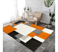 Tapis Black Gol Area Simple Greek Greek Border Anti Shed Lounge Salon Tapis Machine Ratteaux Lavables pour Chambre À Coucher Salle De Salle À Manger
