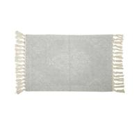 Tapis bleu boho 60x90 cm avec crochets