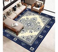 Tapis bleu palais style 100 x 150 cm antidérapant, étanche, antibactérien, tapis de sol multi-usage pour cuisine, salle de bain ou postes de travail
