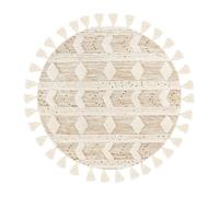 Tapis Bohème Tissé à la Main "Bohist" 160cm Crème & Kaki