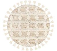 Tapis Bohème Tissé à la Main "Bohist" 160cm Crème & Kaki