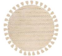 Tapis Bohème Tissé à la Main "Bohist" 160cm Naturel