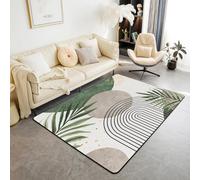 Tapis bohème vert sauge, bohème du milieu du siècle, tapis de sol d'intérieur moderne pour enfants, garçons et filles, décoration de chambre à coucher, tapis abstrait, tapis antidérapant et absorbant