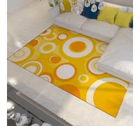 Tapis Boho Rainbow Dot Tapis de Chambre à Coucher Lavable en Machine de Chambre d’Enfant Mince Doux à Poils Ras du Milieu du siècle pour Salon Salle de Jeux Salle de Jeux Décor 120x180cm