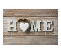 ID Mat Boston Home CŒUR, Fibres Synthétiques, Beige Marron, 50x80x0,5 cm