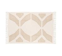 Créateur d'intérieur - Tapis Brodé "Inuit Dreams" 120x170cm Blanc