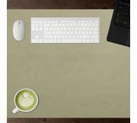 Tapis Bureau 52 x 65 cm Silencieux Tapis de Bureau en Cuir Durable pour Le et La Maison, Vert