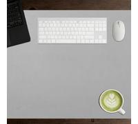 Tapis Bureau 52 x 65 cm Silencieux Tapis de Souris Extra Large Durable pour Bureau Maison Gaming, Gris