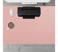 Tapis Bureau 90 x 112 cm Silencieux Tapis Clavier Souris Facile à Nettoyer pour Le Bureau et La Maison, Rose