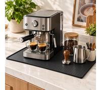 Tapis Café Protecteur, pour De'Longhi Magnifica Start ECAM 220.20 | Tapis silicone résistant à l’eau protège le plan de travail contre les traces, liquides et salissures