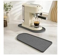 Tapis Cafetière pour Bosch Tassimo Style TAS110 2020-2026, Imperméable Antidérapant Silicone Protection Plan Travail Tapis Accessoires,Grey