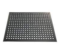 ID Mat M6080 Caillebotis Bords Biseautés Caoutchouc Noir 80 x 60 x 1,3 cm
