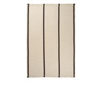 Tapis Calm Kelim 200x300 Blanc Cassé Foncé/Café