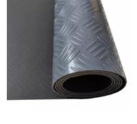 Tapis Caoutchouc Antidérapant Rouleau de Tapis en Caoutchouc, Revêtement de Sol en Caoutchouc pour Parkings, Salles de Sport et Cuisines, Tapis Antidérapant à Picots(Gray,1.5x2.7 m (4.9x8.9 ft))