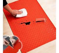 Tapis Caoutchouc Antidérapant Tapis de Sol Découpable et Adhérent, Tapis Imperméable 0,6 à 6 m, Rouleau en Caoutchouc Antidérapant pour Garage, Salle de Sport, Cuisine(1.5m x 0.9m (4.9ft x 3ft))