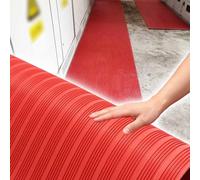 Tapis Caoutchouc Antidérapant Tapis Isolant en Caoutchouc de 6 mm D'épaisseur, Revêtement de Sol en Caoutchouc pour Haute Tension, Dalle de Sol Diélectrique Antidérapante(0.8x4.5 m (2.6x14.8 ft))